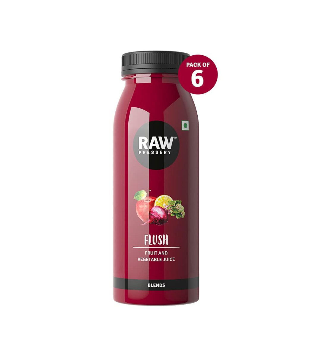 Raw Pressery Apple, Beetroot, Carrot - Flush Juice (6 x 250ml)