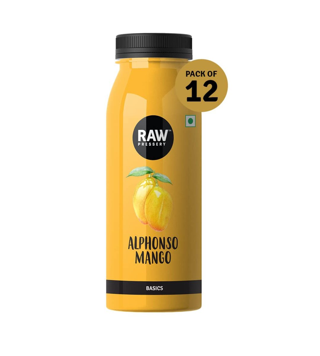 Raw Pressery Alphonso Mango Juice (12 x 200ml) Maximum Pulp (51%)