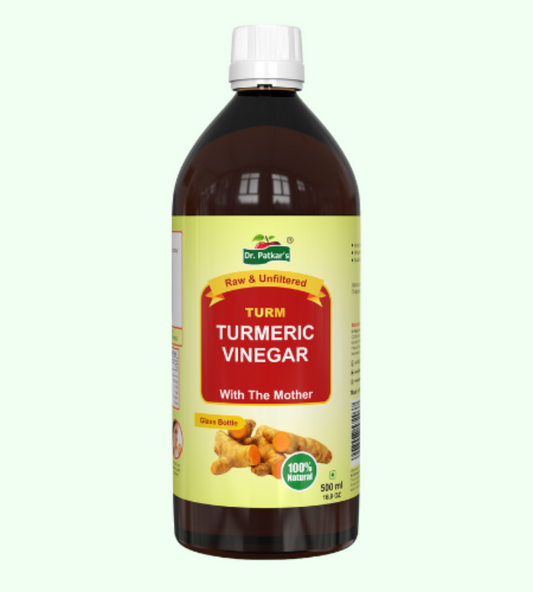 Dr. Patkar’s Turmeric Vinegar with Turmeric & Black Pepper Extracts (Piperine) 500 ML