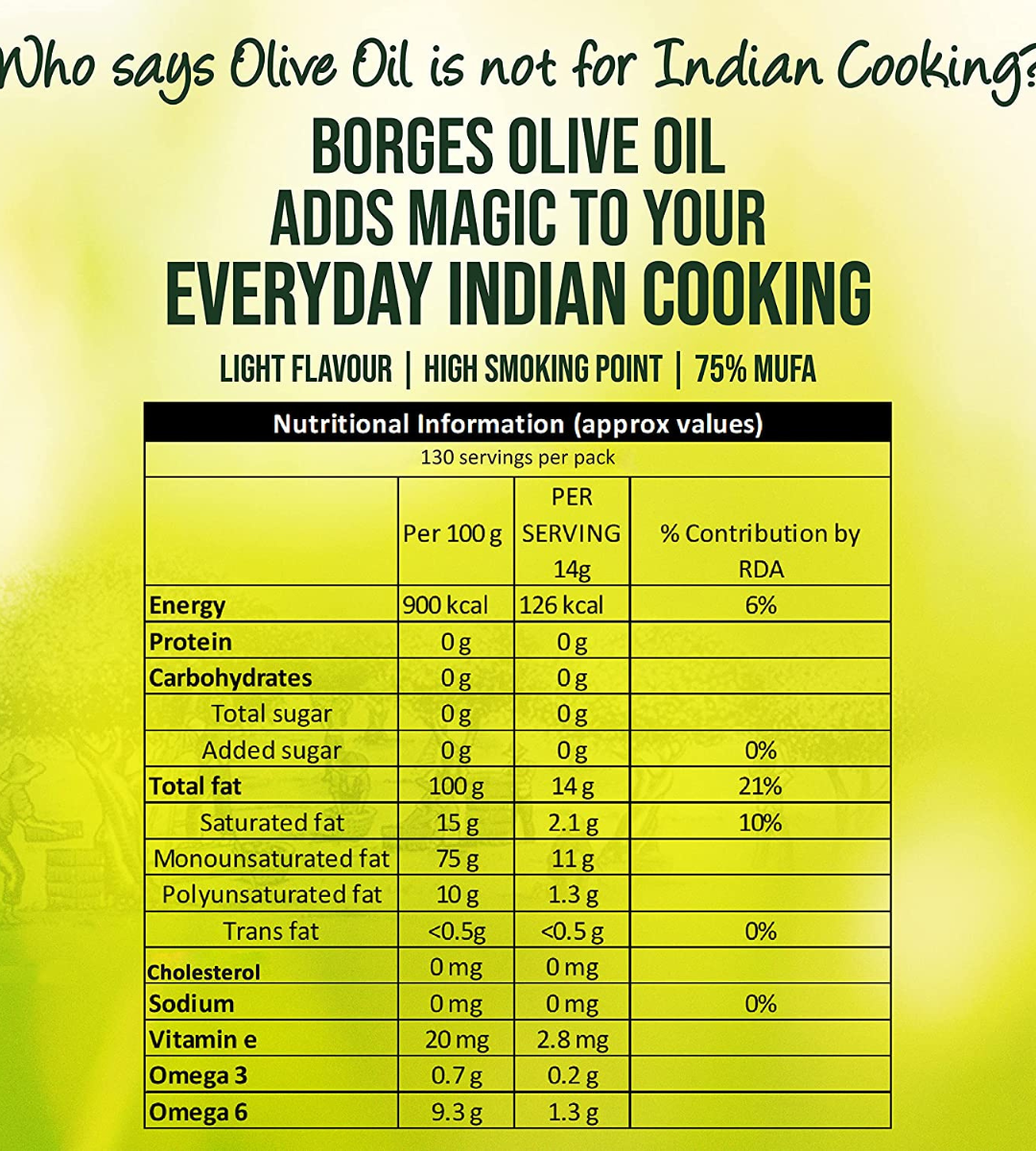 Borges Extra Light Olive Oil, 2L