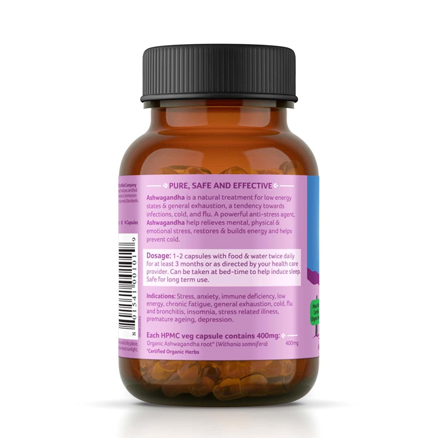 Organic India Ashwagandha Capsule 60 no.s