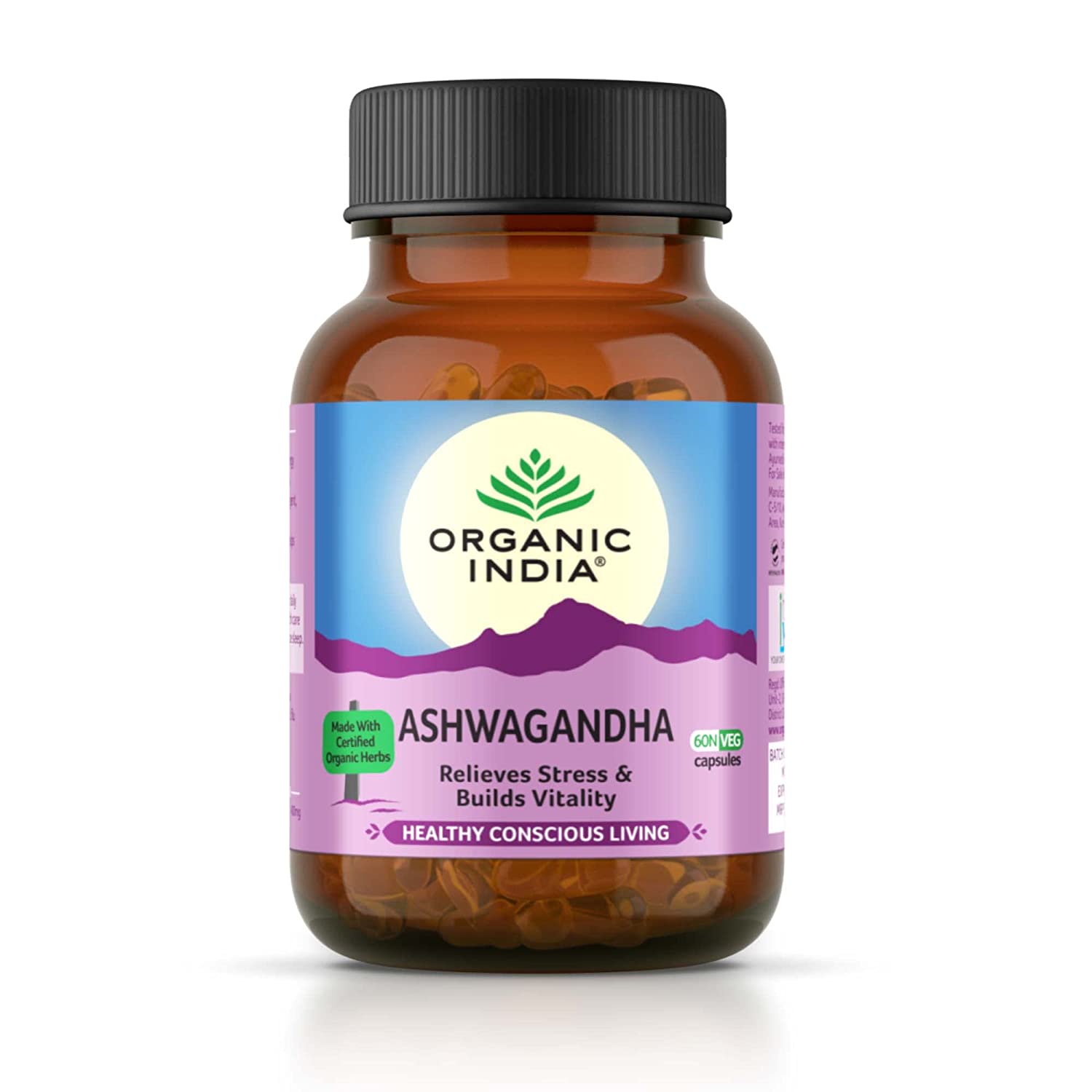 ORGANIC INDIA Ashwagandha Capsules - 60 Capsules – weguarantee