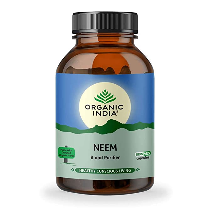 ORGANIC INDIA Neem Ayurvedic Capsules - 180 Veg Capsules