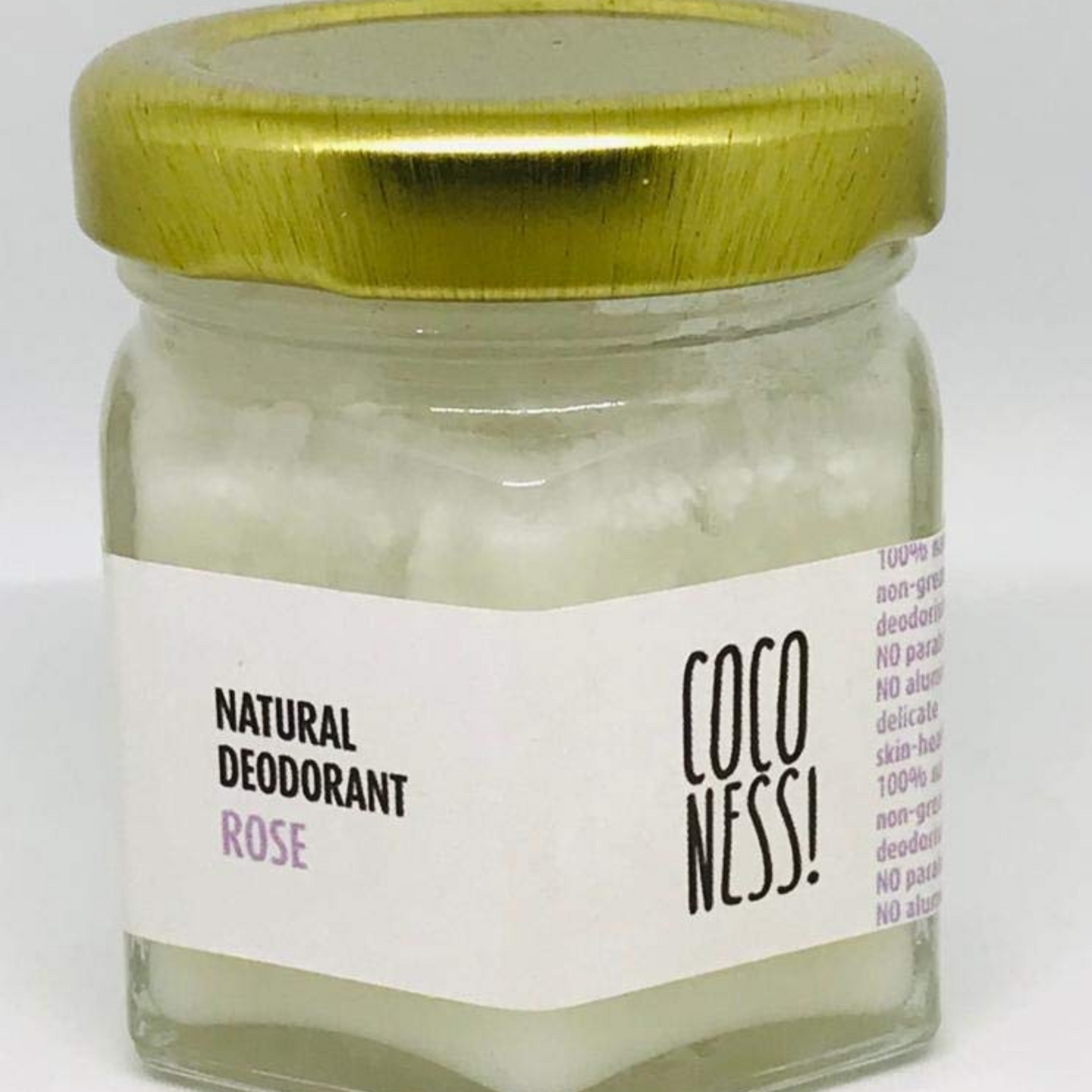 Coconess Natural Deodorant for Unisex, 25g - Rose