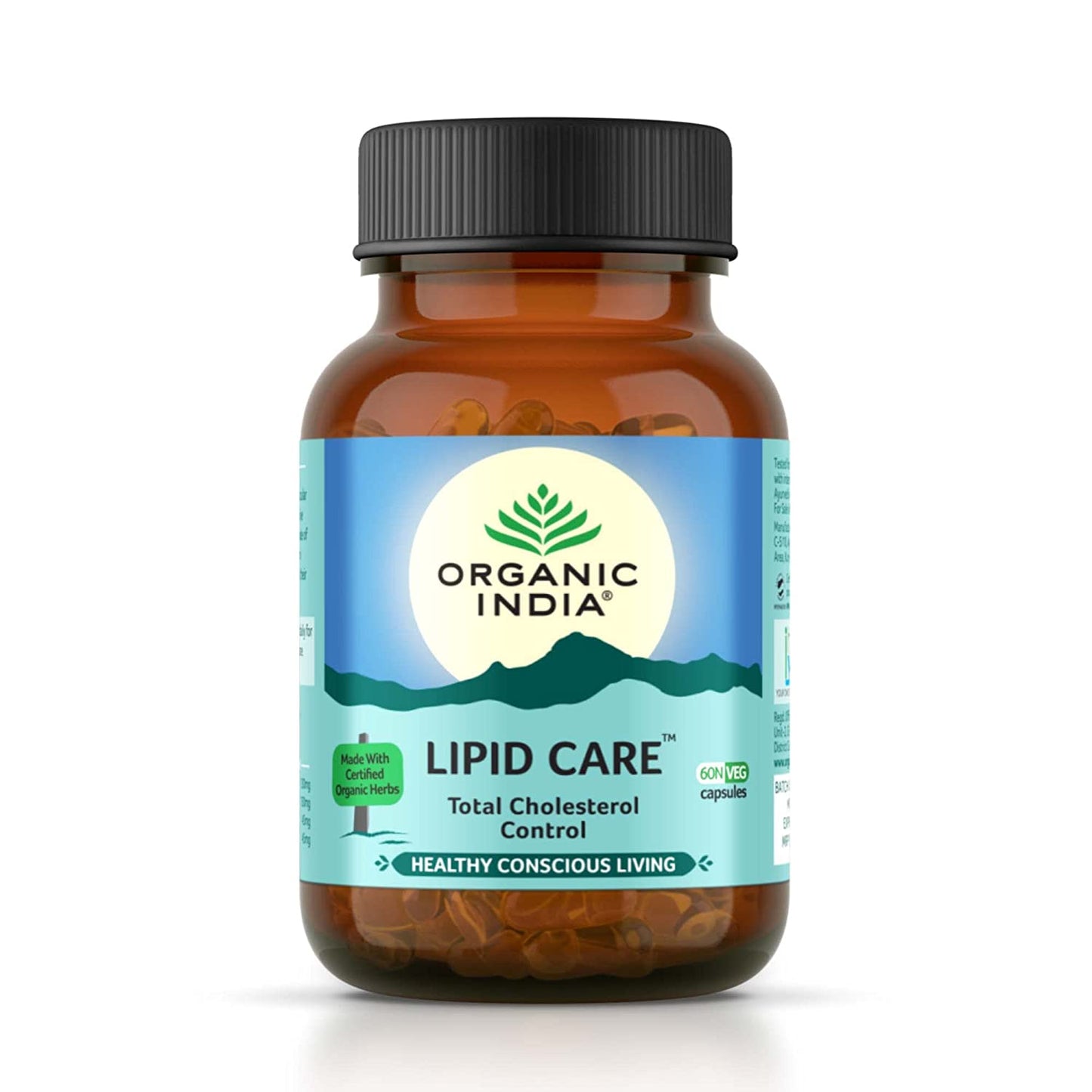 Organic India Lipid Care 60 Capsules Bottle