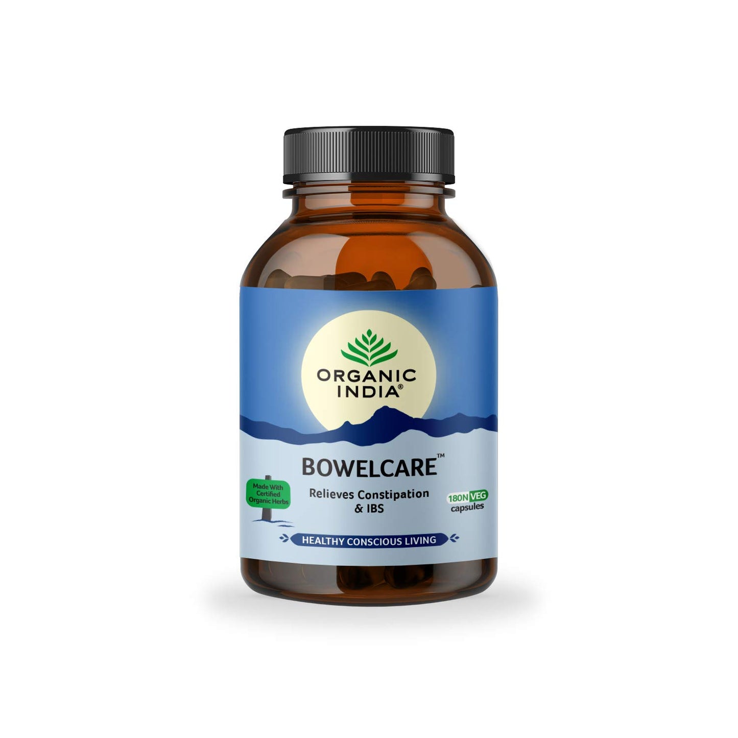ORGANIC INDIA Bowelcare - 180 Veg Capsules
