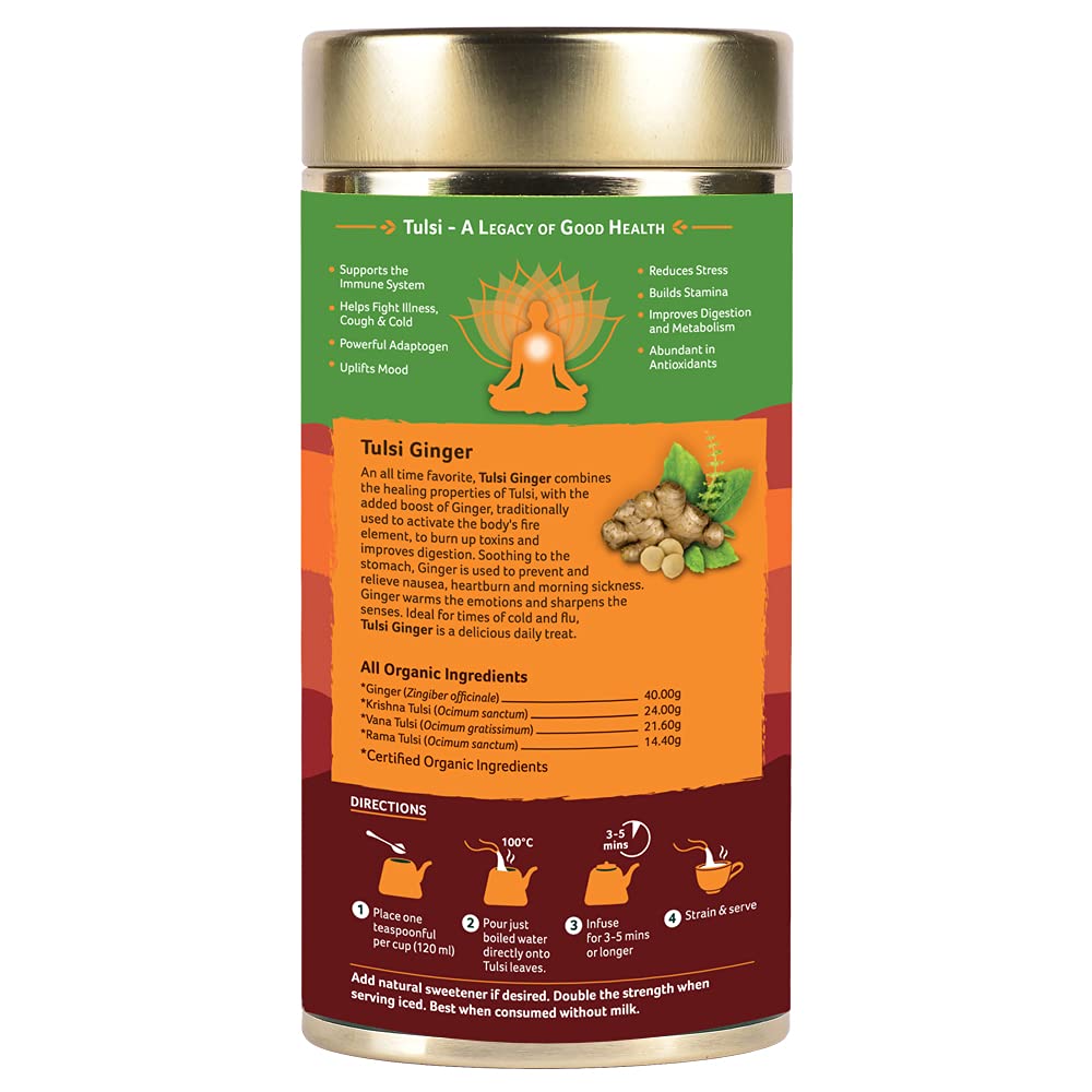 Organic India Tulsi Ginger 100 GM Tin
