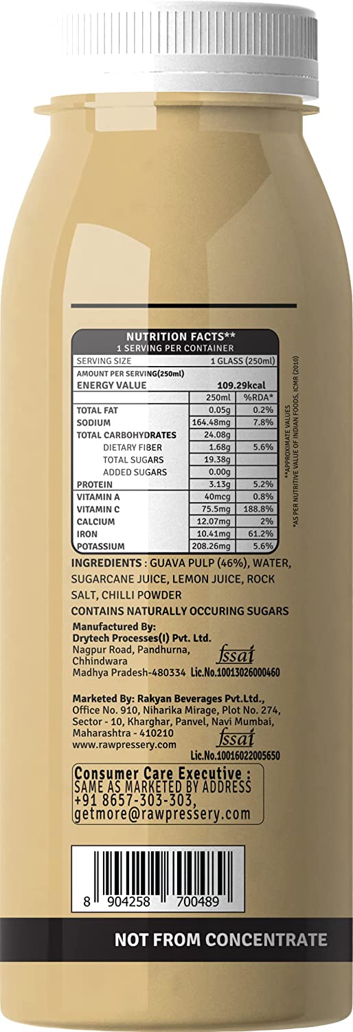Raw Pressery Guava Juice (6 x 250ml)