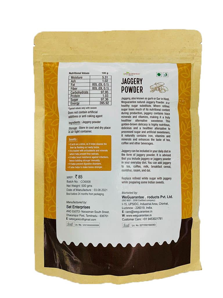 Weguarantee Jaggery Powder - 500 GMS