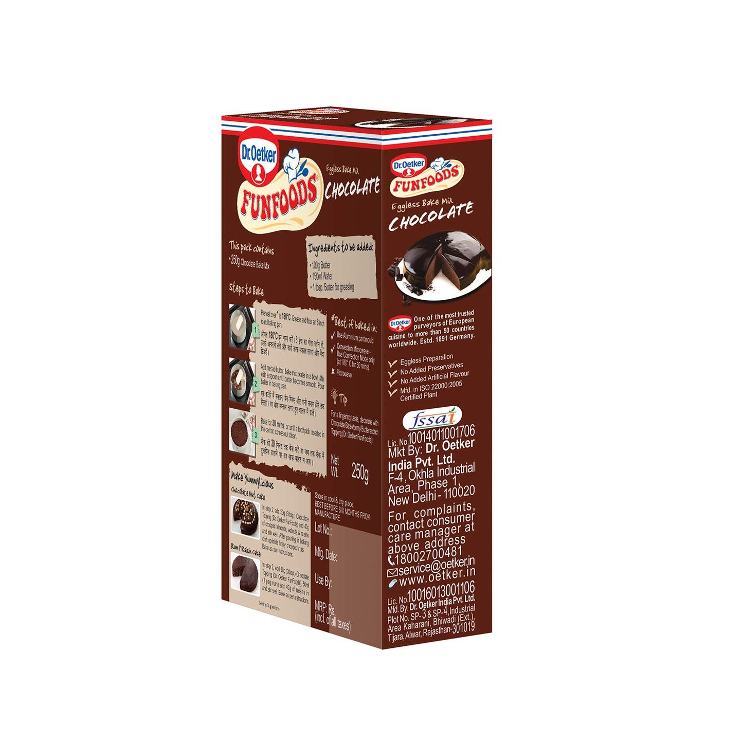 Dr. Oetker Fun Foods Brownie Eggless Bake Mix