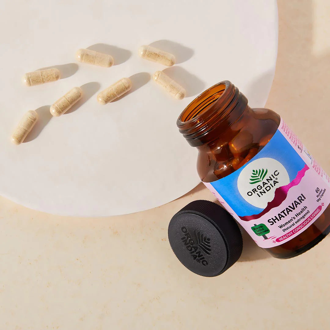 Organic India Shatavari - 60 Capsules Bottle