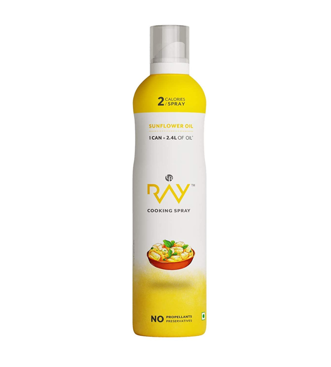 LB RAY Cooking Spray Sunflower Oil - Low-Calorie, 100% Oil Spray, No Gases, Emulsifiers, and Water (200 ml)