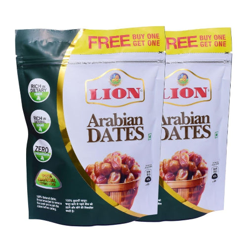Arabian Dried Seeded Dates 1kg - (Buy 500gms & Get 500gms FREE)