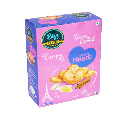 Ritzz Crispy French Heart | Super Crunch | 250g