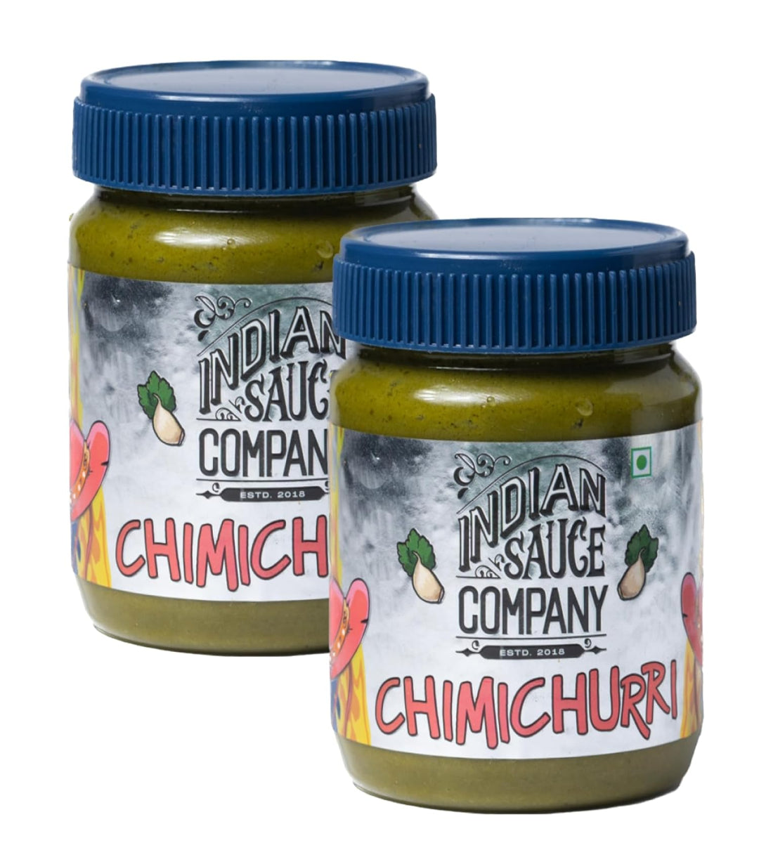 Indian Sauce Company Chimichurri Hot Sauce, 200 ml - Pack Of 2.