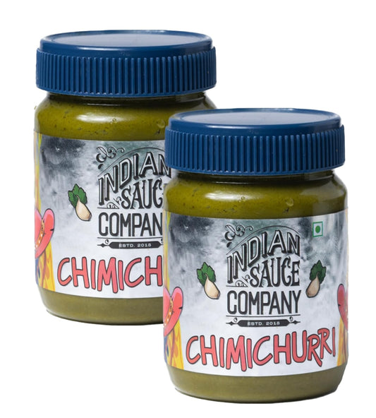 Indian Sauce Company Chimichurri Hot Sauce, 200 ml - Pack Of 2.