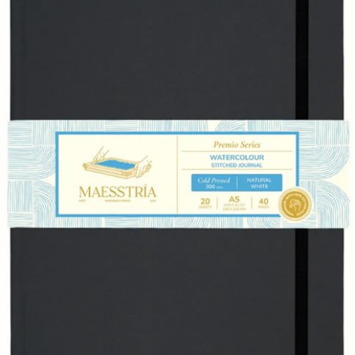 Premio Hard Cover Watercolour Stitched Journals | Handmade with 100% cotton rags | (300 GSM)