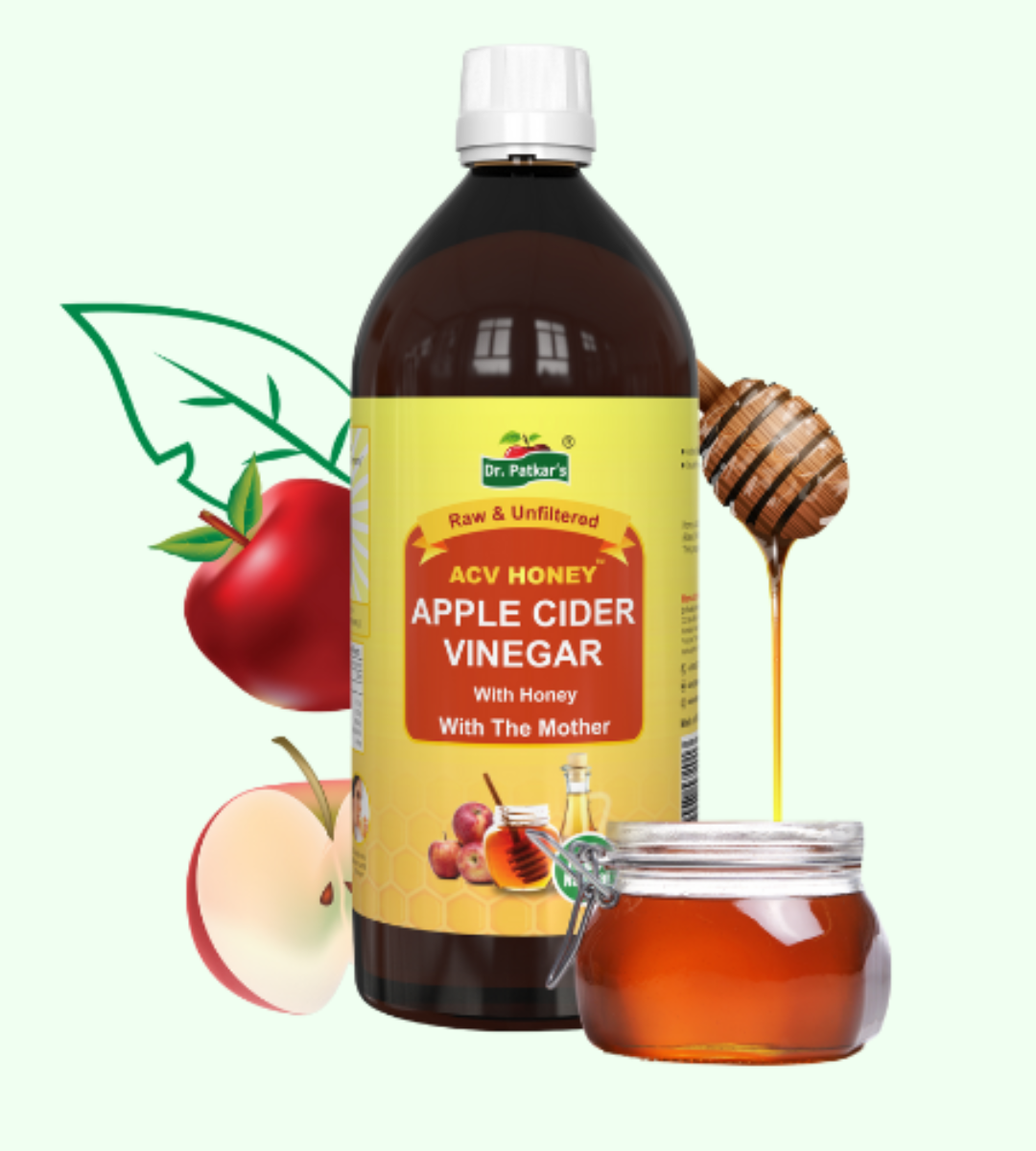 Dr. Patkar’s Apple Cider Vinegar With Honey (With The Mother) 500 ML