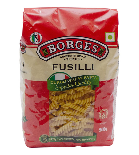 Borges Fusilli Durum Wheat Pasta, 500 Grams