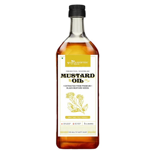 Weguarantee Naturals Mustard Oil | Pure & Unrefined Cold-Pressed Kachi Ghani | 1 L