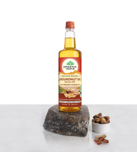 Organic India Organic Groundnut Oil - 1000 ml