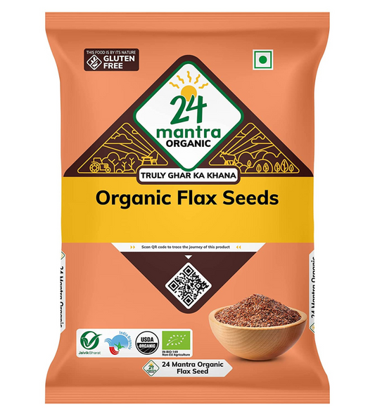 24 Mantra Organic Flax Seeds - 200g Pouch
