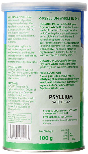 Organic India Psyllium whole husk 100gm