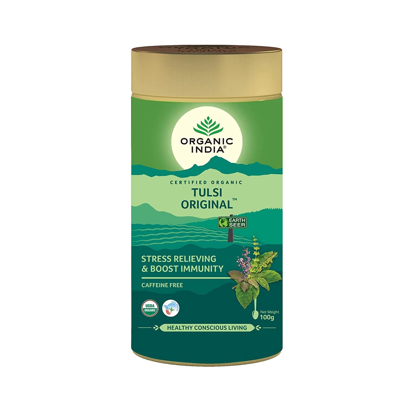 Organic India Tulsi Original 100 GM Tin