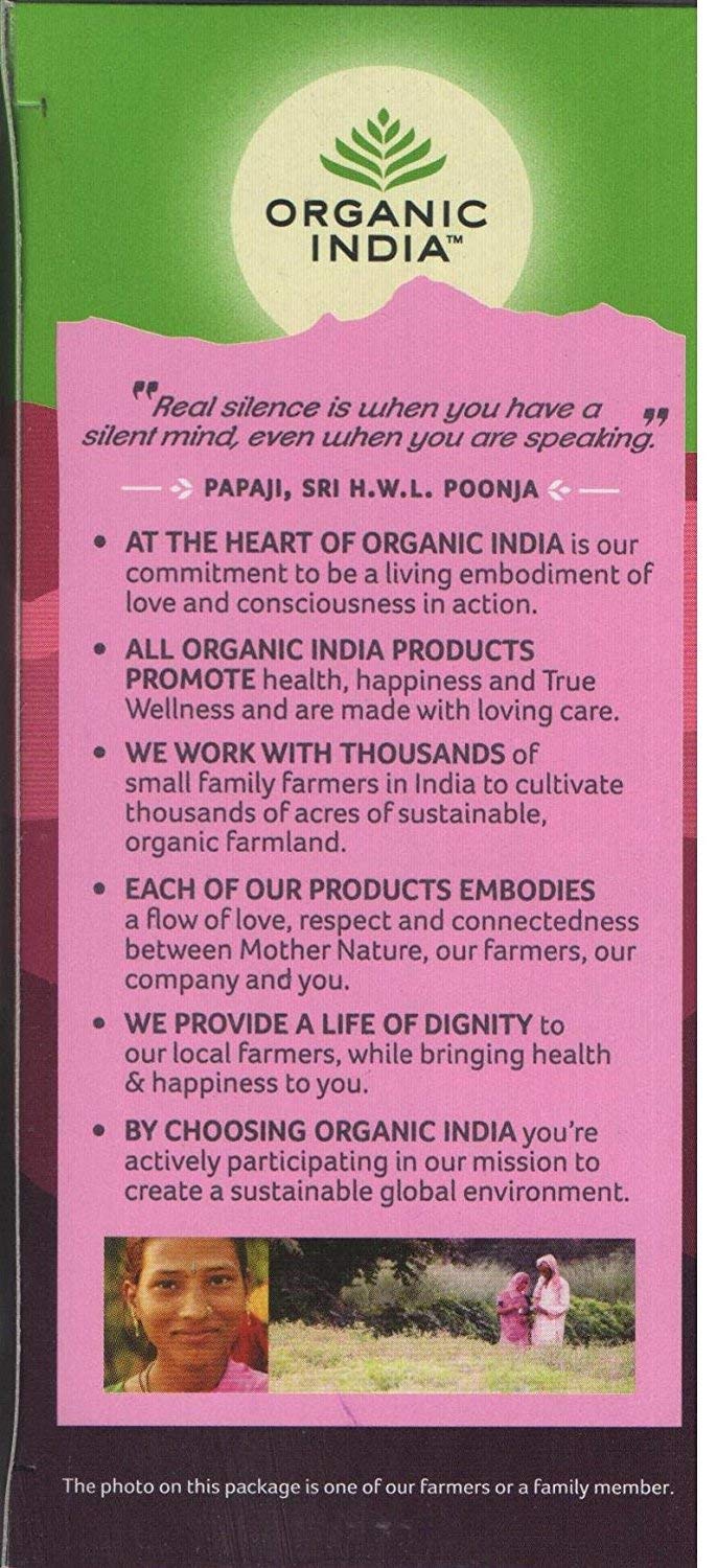 Organic India Tulsi Sweet Rose Tea - 25 Tea Bags