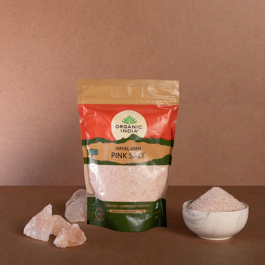 ORGANIC INDIA Pink Rock Salt - 1Kg Packet