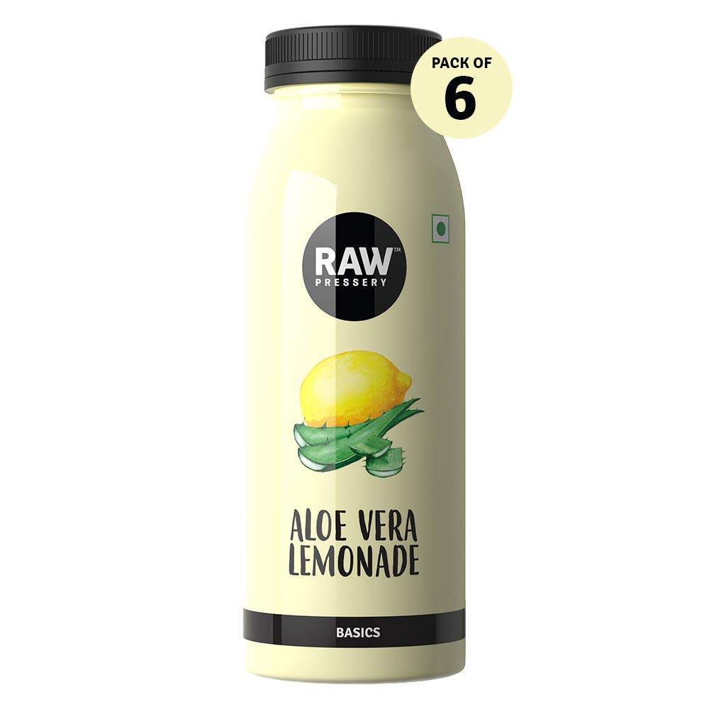 Raw Pressery Aloe Vera Lemonade, 200 ml (Pack of 6)