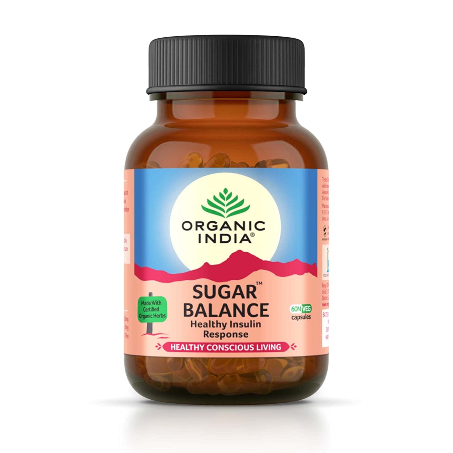 ORGANIC INDIA Sugar Balance - 60 Veg Capsules