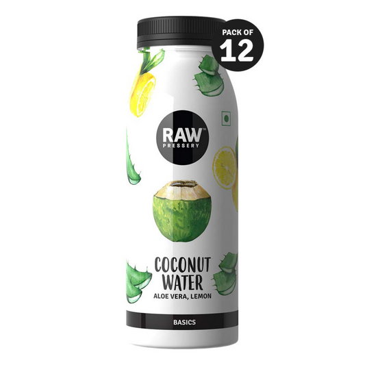 Raw Pressery Coconut Water with Aloe Vera Lemon (Pack of 12 X 200ml)