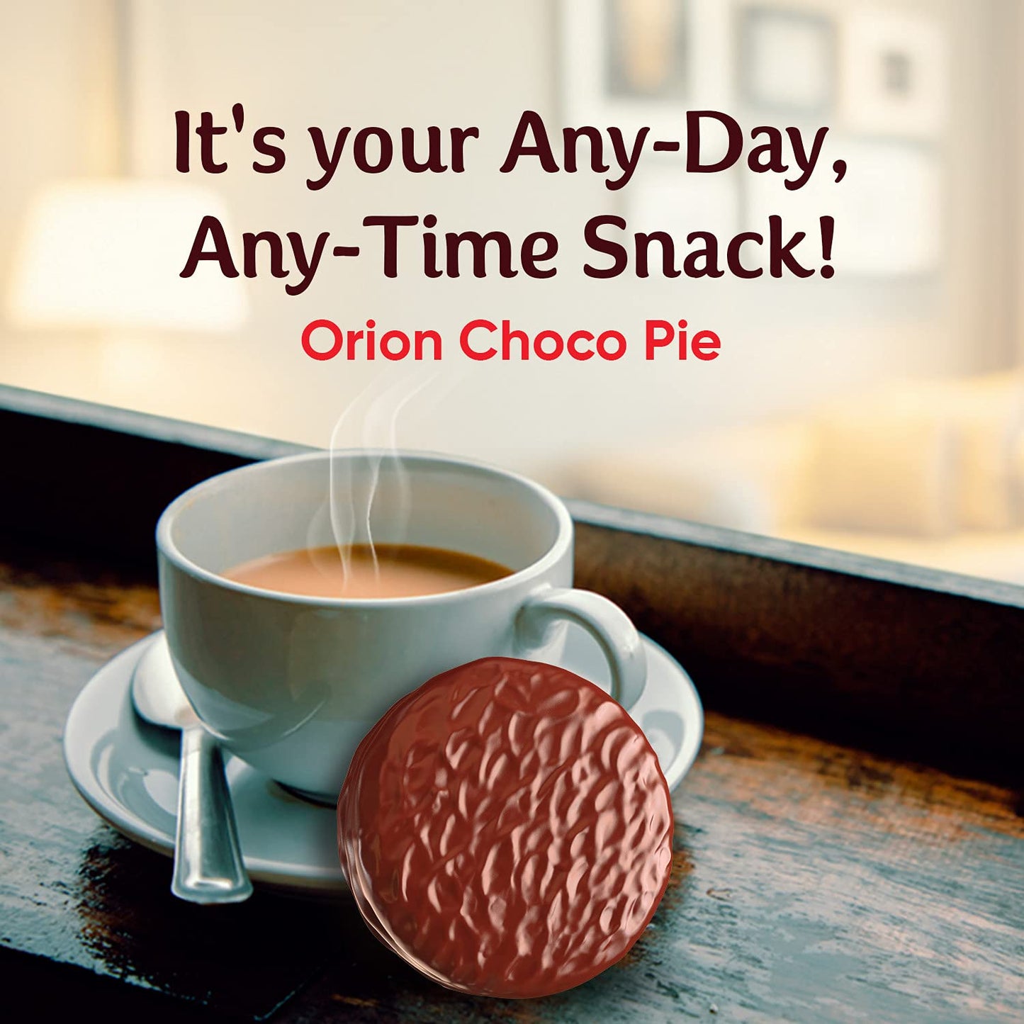 Orion Choco Pie - Chocolate Coated Soft Biscuit (12 Pies)