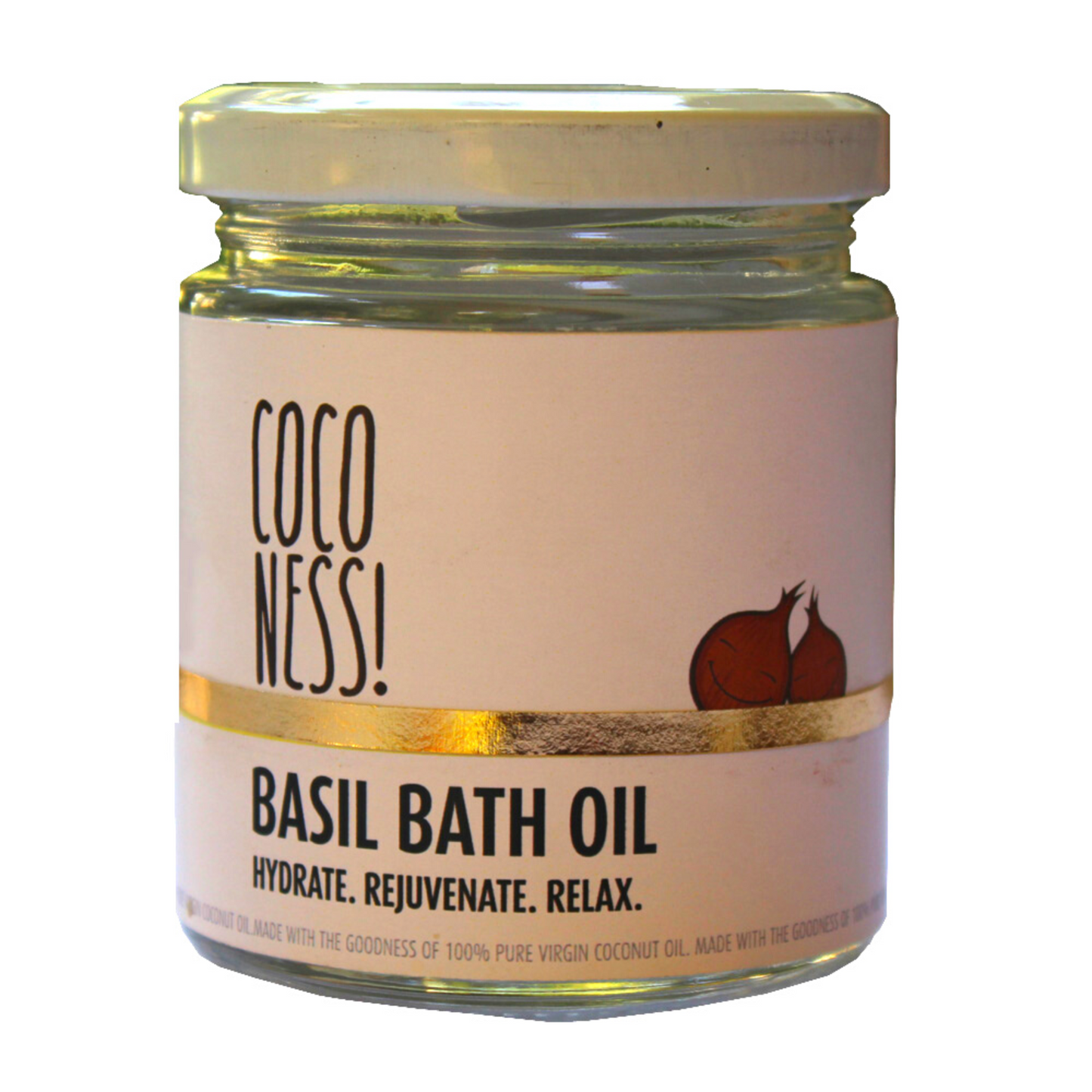 Coconess Basil Bath Oil, 110 g
